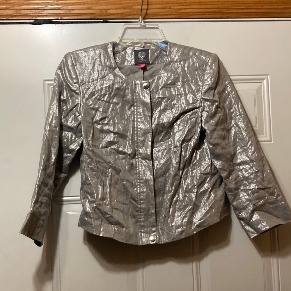 Vince Camuto‎ Shimmering Silver Women's Blazer 2P